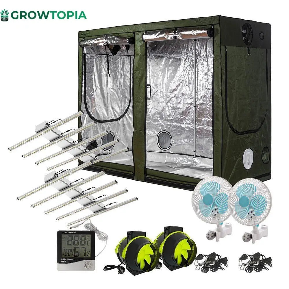 Kit De Cultivo Master - Estufa + 2 Painel Led 400W 240X120X200Cm