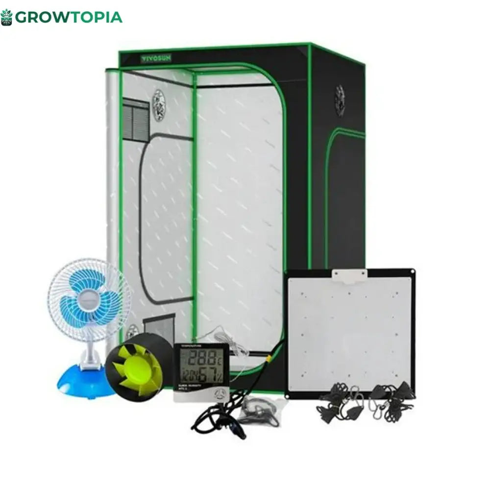 Kit Grow Básico Estufa Vivosun + Painel De Led Samsung Lm301H 80X80X160Cm