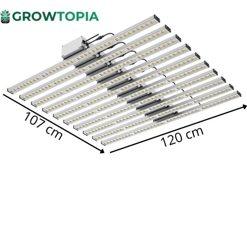 Painel De Led Quantum Bar Pl 800W Para Cultivo Indoor - Chip Samsung Lm301H E 660Nm Bivolt